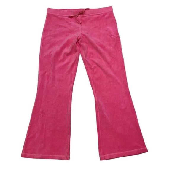 Lilly Pulitzer New Old Stock Pink Velour Keri Pants Drawstring Loungewear | XL - Picture 1 of 9